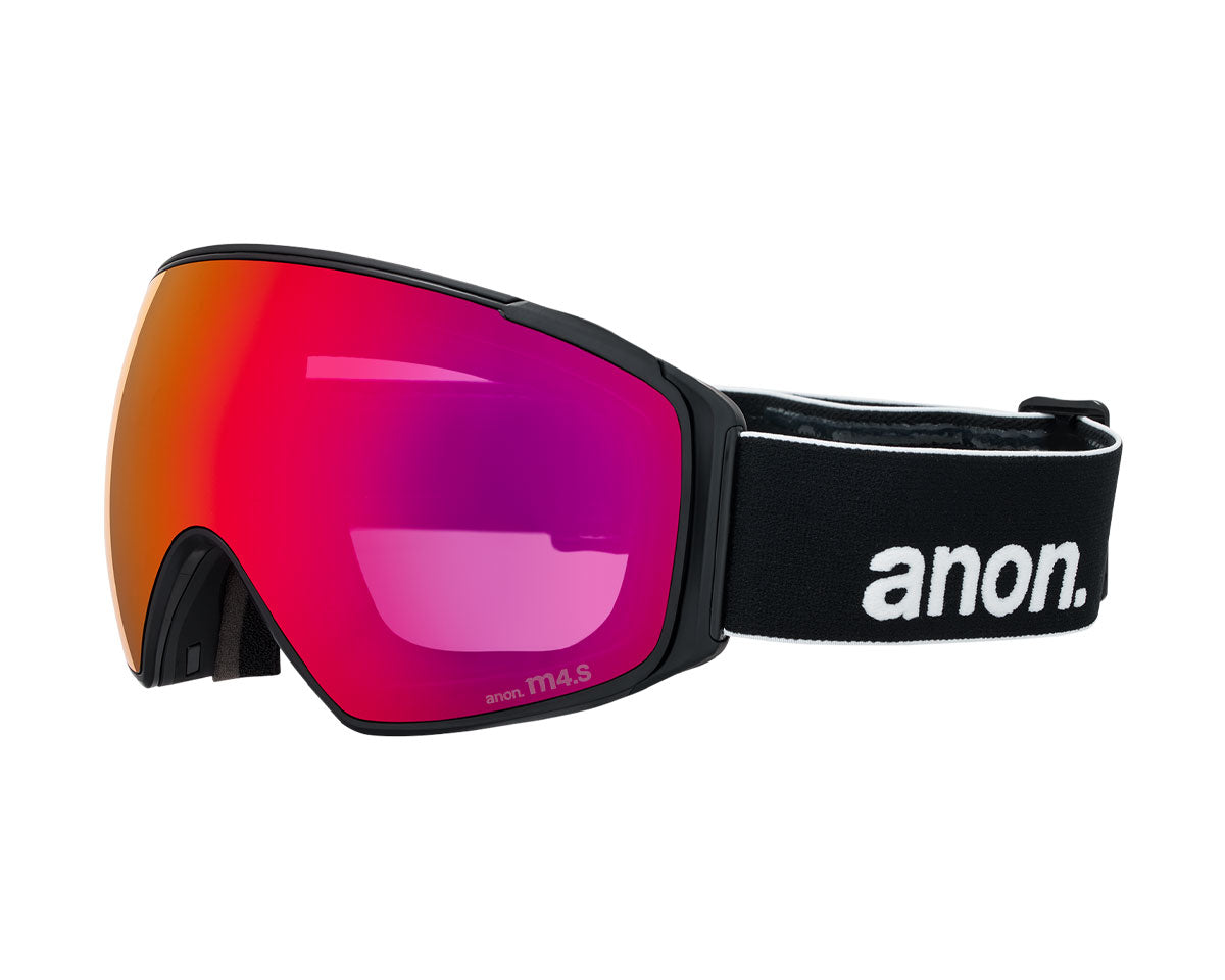 Anon M4S Goggle Black/Perceive Sunny Red + Bonus Lens + MFI Face Mask 2026