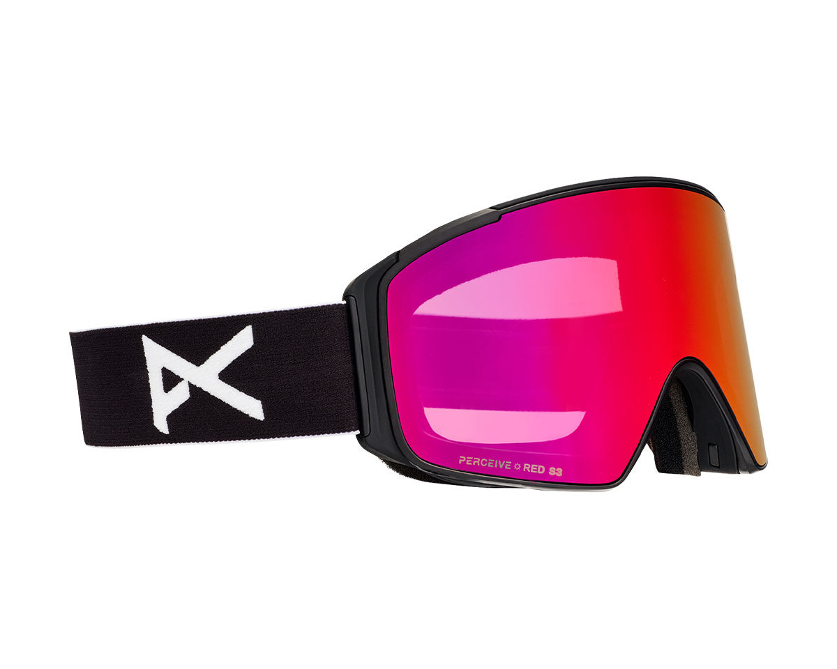Anon M4S Goggle Black/Perceive Sunny Red + Bonus Lens + MFI Face Mask 2027
