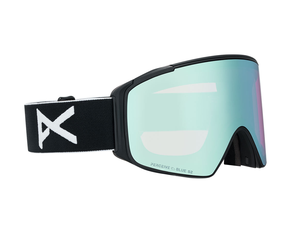Anon M4S Low Bridge Goggle Black/Perceive Variable Blue + Bonus Lens + MFI Face Mask 2026