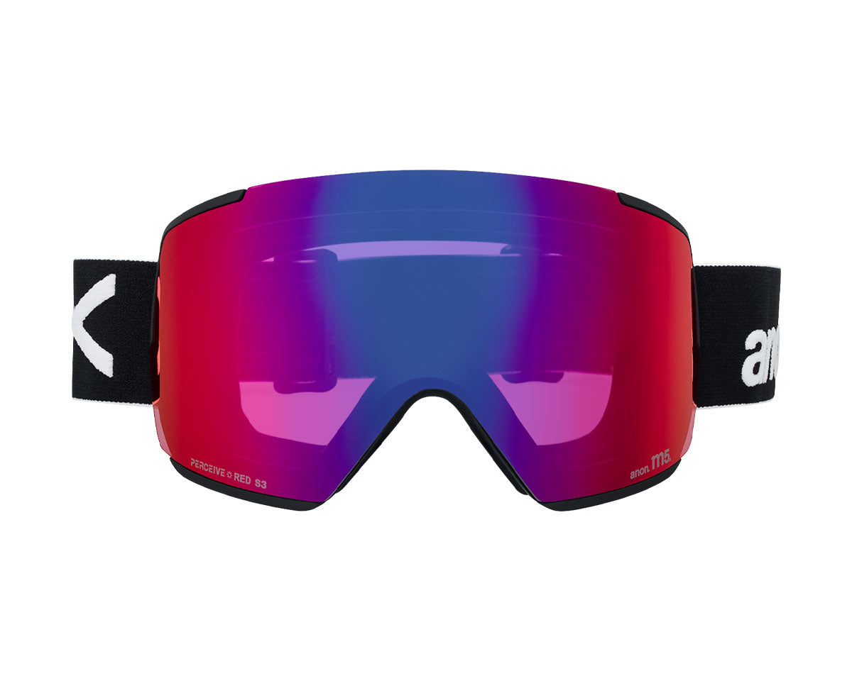 Anon M5 Goggle Black/Perceive Sunny Red + Bonus Lens + MFI Face Mask 2026