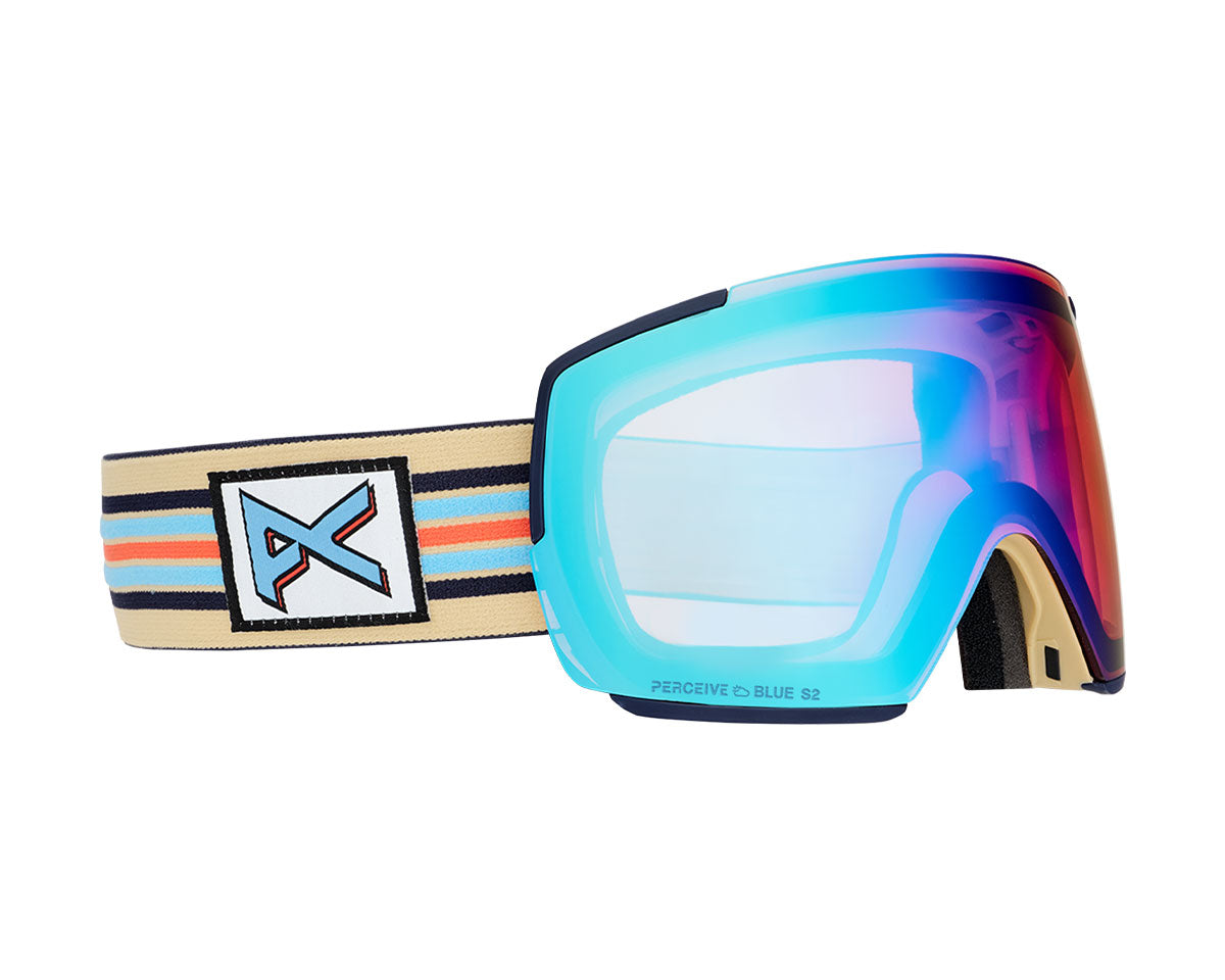 Anon M5 Goggle Vintage / Perceive Variable Blue + Bonus Lens + MFI Face Mask 2027