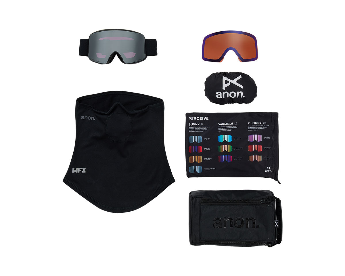 Anon M6 Goggle Smoke/Perceive Sunny Onyx + Bonus Lens + MFI Face Mask 2027