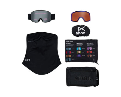 Anon M6 Goggle Smoke/Perceive Sunny Onyx + Bonus Lens + MFI Face Mask 2027