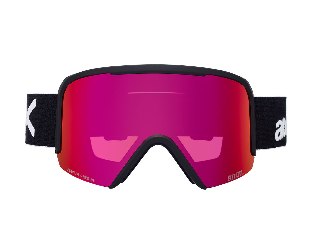Anon Nesa Goggle Black/Perceive Sunny Red + Bonus Lens + MFI Face Mask 2027