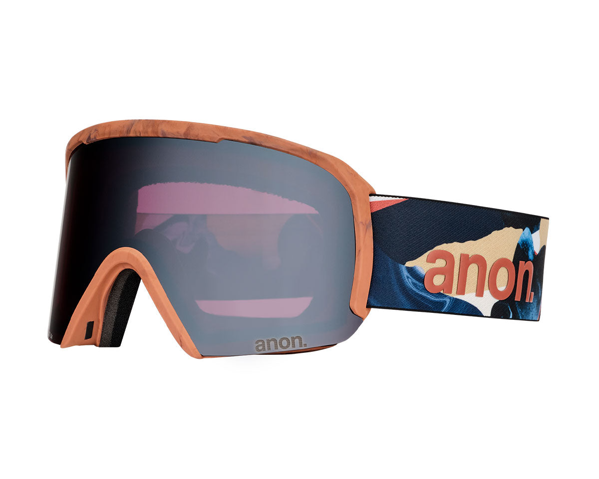 Anon Nesa Goggle Marble Collage / Perceive Variable Blue + Bonus Lens + MFI Face Mask 2027
