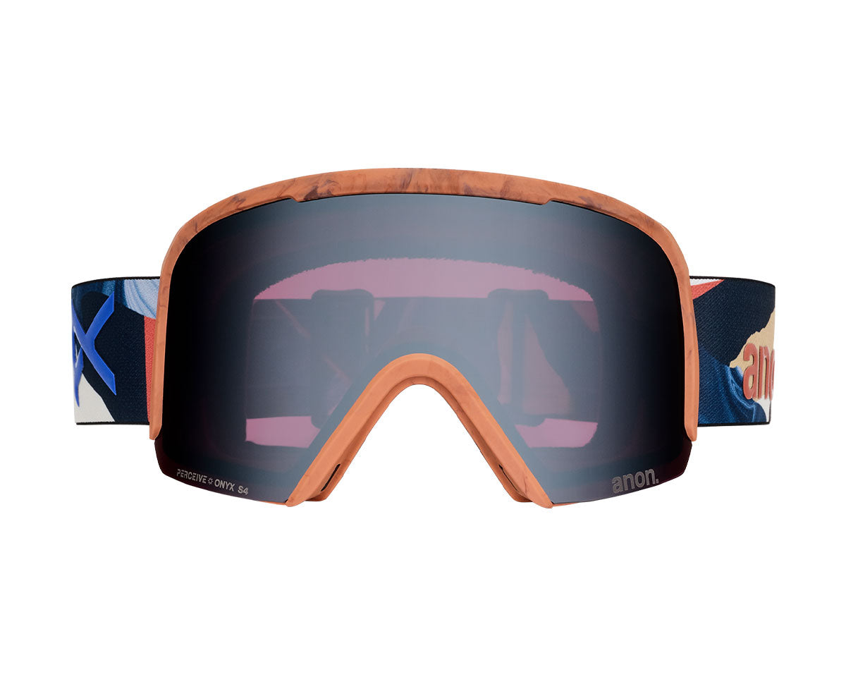 Anon Nesa Goggle Marble Collage / Perceive Variable Blue + Bonus Lens + MFI Face Mask 2027