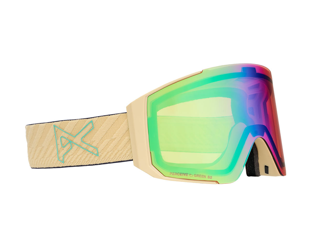 Anon Sync Goggle Beechwood/Perceive Variable Green + Bonus Lens + MFI Face Mask 2027