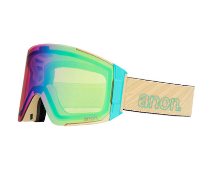 Anon Sync Goggle Beechwood/Perceive Variable Green + Bonus Lens + MFI Face Mask 2027