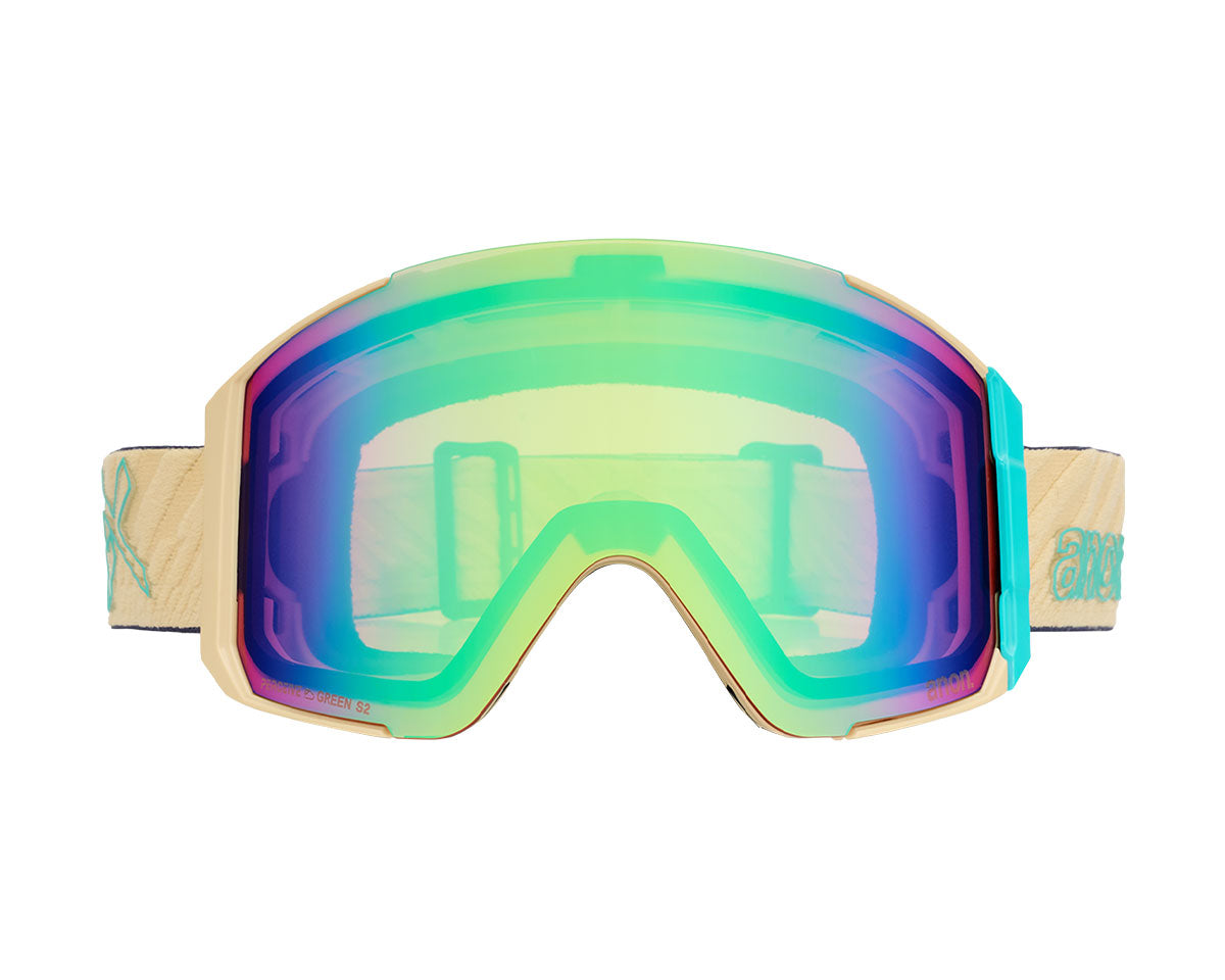 Anon Sync Goggle Beechwood/Perceive Variable Green + Bonus Lens + MFI Face Mask 2027