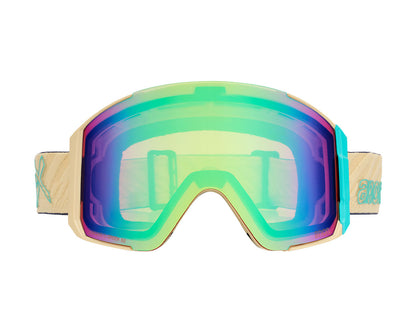 Anon Sync Goggle Beechwood/Perceive Variable Green + Bonus Lens + MFI Face Mask 2027