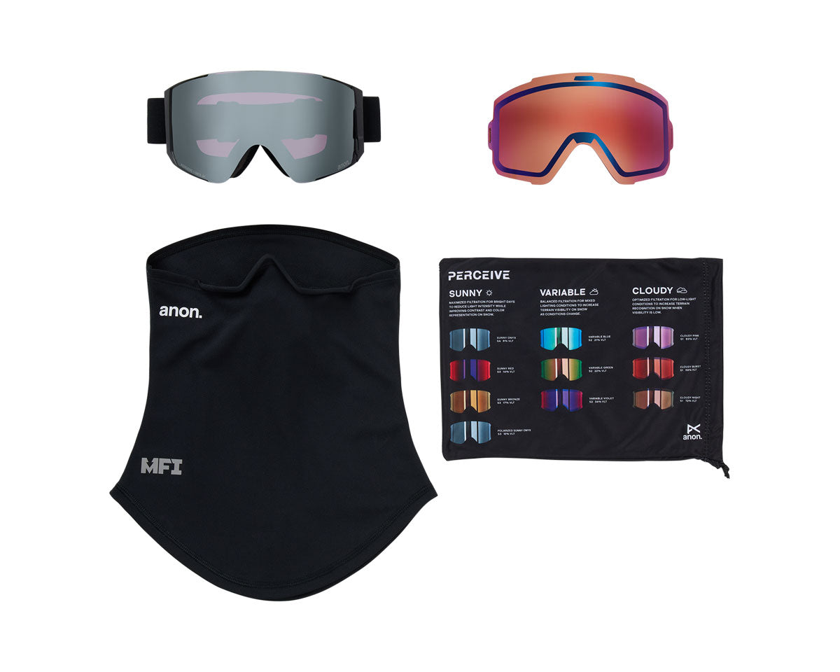 Anon Sync Goggle Smoke/Perceive Sunny Onyx + Bonus Lens + MFI Face Mask 2026