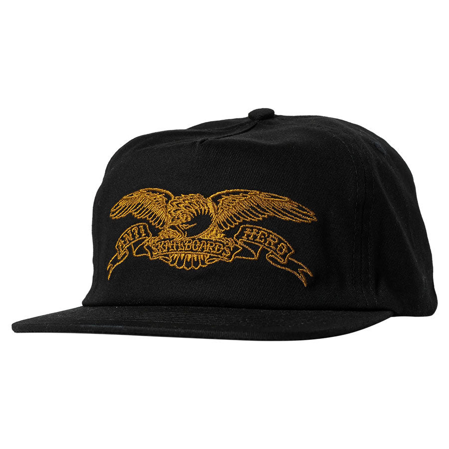 Anti-Hero Basic Eagle Snapback Cap Black/Gold