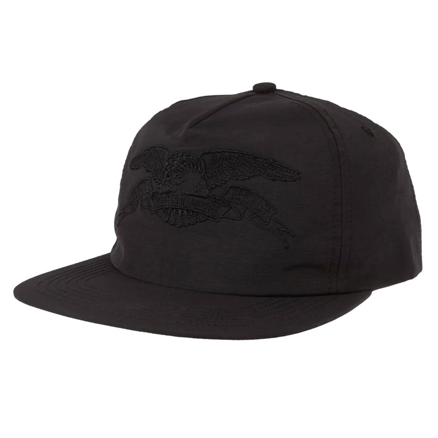 Anti-Hero Basic Eagle Snapback Hat Black/Black
