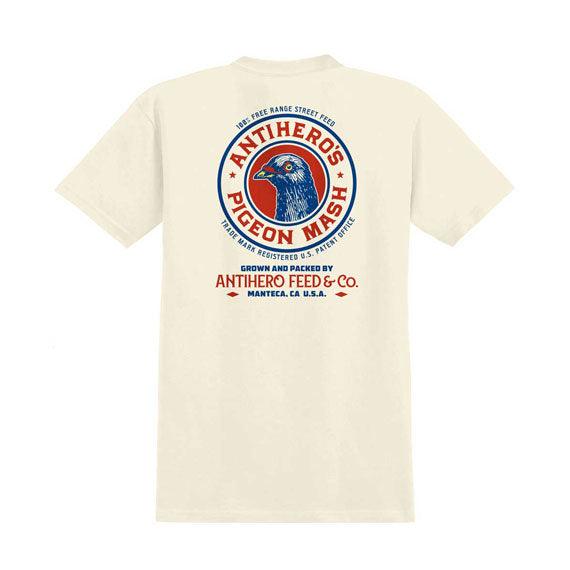Anti-Hero Pigeon Mash II Pocket T-Shirt Natural/Multi
