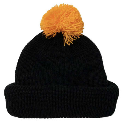 Antihero Pomski Knit Balaclava Black/Orange