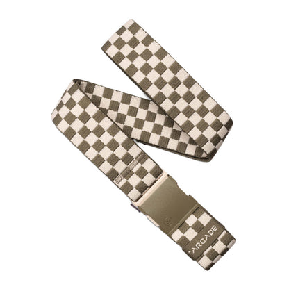 Arcade Check Belt Crocodile/Khaki