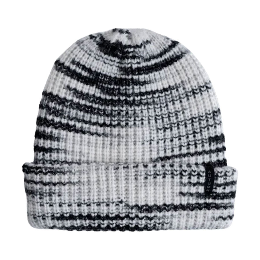 Autumn Chunky Stripe Beanie Black 2027