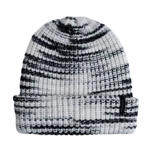 Autumn Chunky Stripe Beanie Black 2027