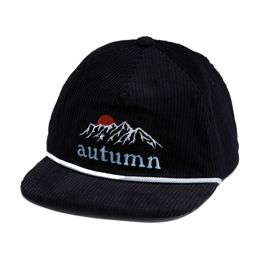 Autumn Cord 5-Panel Mesh Tree Cap Black