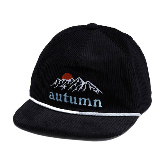 Autumn Cord 5-Panel Mesh Tree Cap Black