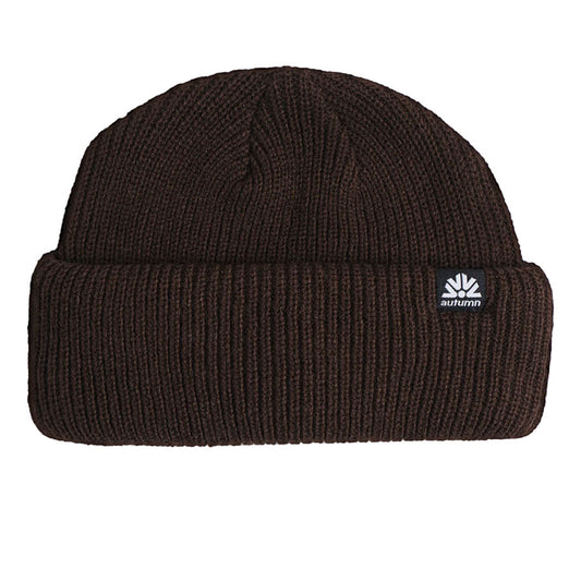 Autumn Double Roll Beanie Chocolate 2027