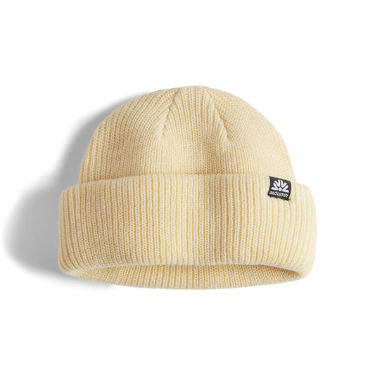 Autumn Double Roll Beanie Eggshell 2026