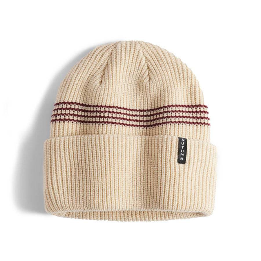 Autumn Mini Stripe Beanie Oatmeal 2026