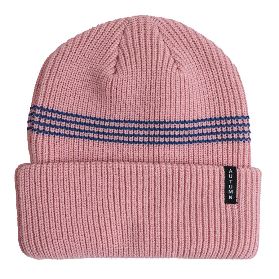 Autumn Mini Stripe Beanie Pink 2027