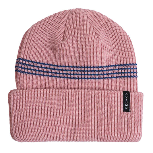 Autumn Mini Stripe Beanie Pink 2027