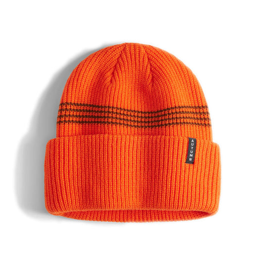 Autumn Mini Stripe Beanie Safety Orange 2026