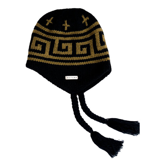Autumn Niseko Ear Flap Beanie Black 2027