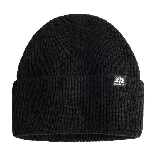 Autumn Simple Solid Beanie Black 2027