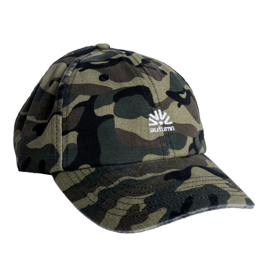 Autumn Six Panel Strapback Cap Camo 2027