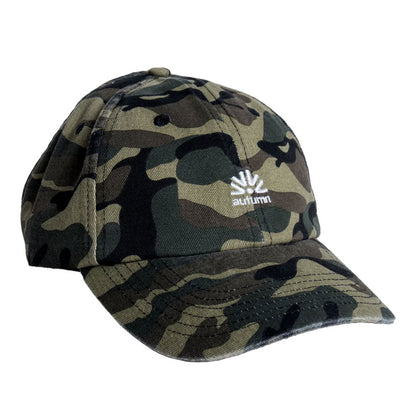 Autumn Six Panel Strapback Cap Camo 2027