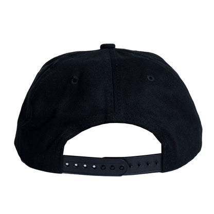 Autumn Twill Five Panel Snapback Cap Black 2027