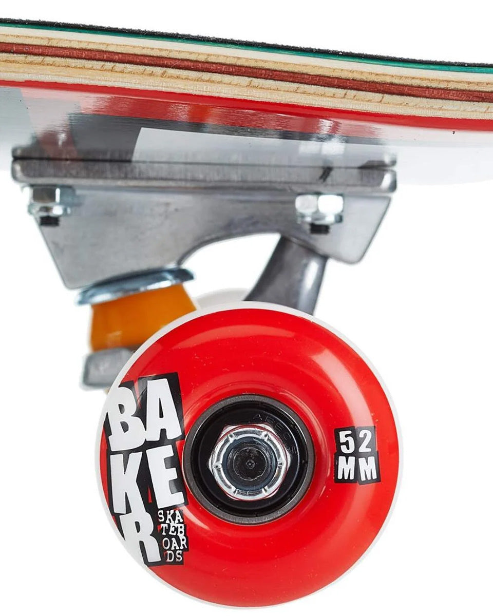 Baker Brand Logo White Complete 7.5"