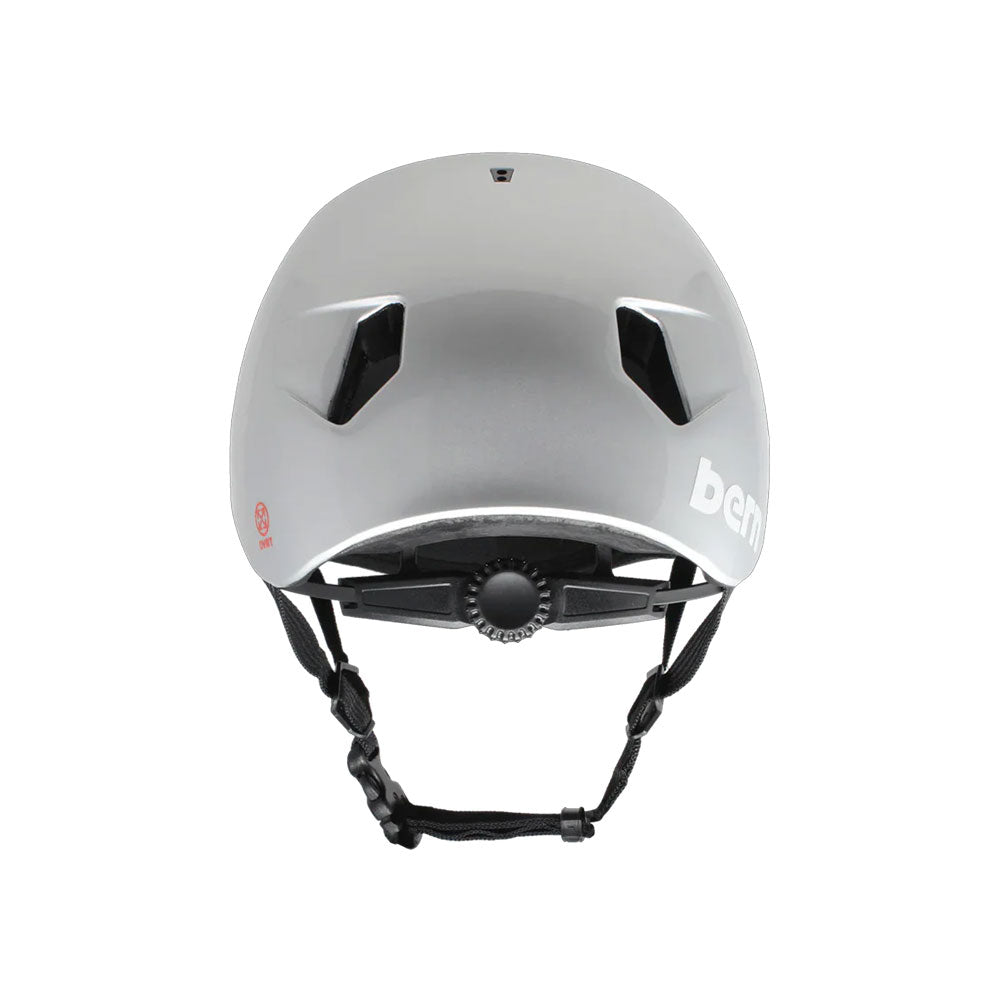 Bern Kids Nino DVRT Helmet Metallic Silver Shark Bite 2026