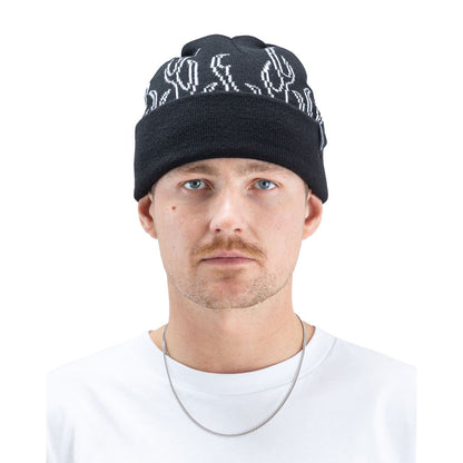 Beyond Medals 00s Flame Beanie Black 2027
