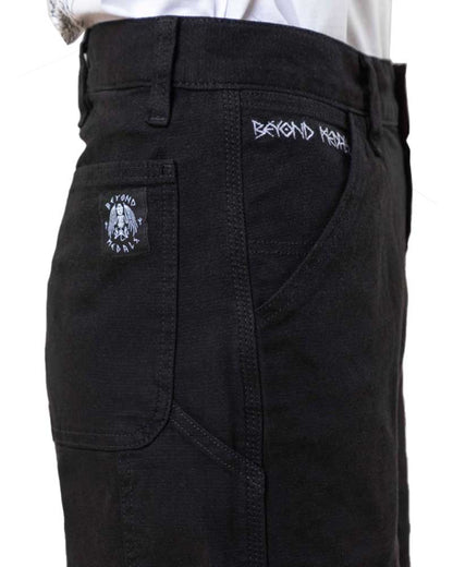 Beyond Medals Baekkel Canvas Pants Black