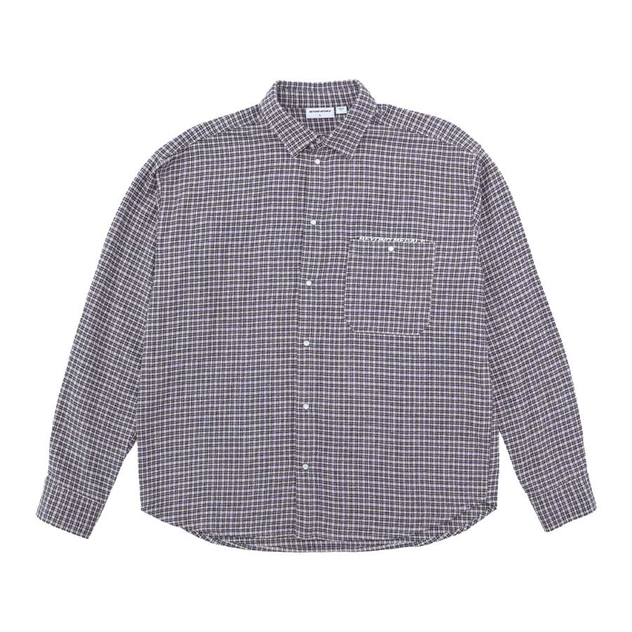 Beyond Medals Checkered Shirt Lt.Beige 2027