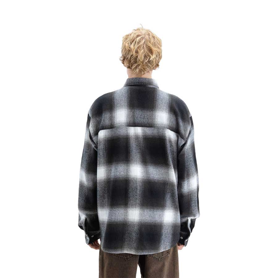 Beyond Medals Faded Check Shirt Black 2027