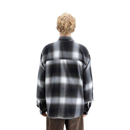 Beyond Medals Faded Check Shirt Black 2027
