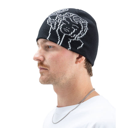 Beyond Medals Jacquard Beanie Angel Black 2027