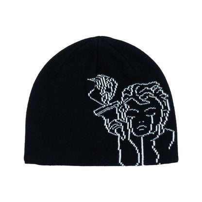 Beyond Medals Jacquard Beanie Angel Black 2027