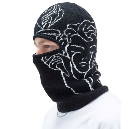 Beyond Medals Jacquard Knit Balaclava Angel Black 2027