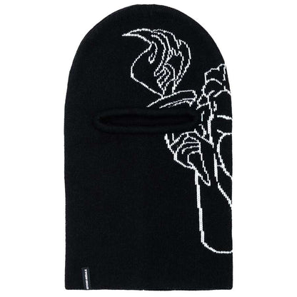 Beyond Medals Jacquard Knit Balaclava Angel Black 2027