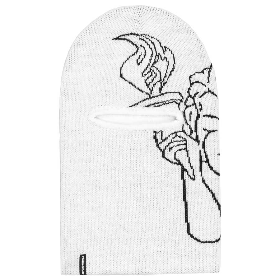 Beyond Medals Jacquard Knit Balaclava Angel White 2027