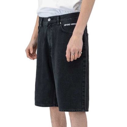 Beyond Medals Jean Shorts Black