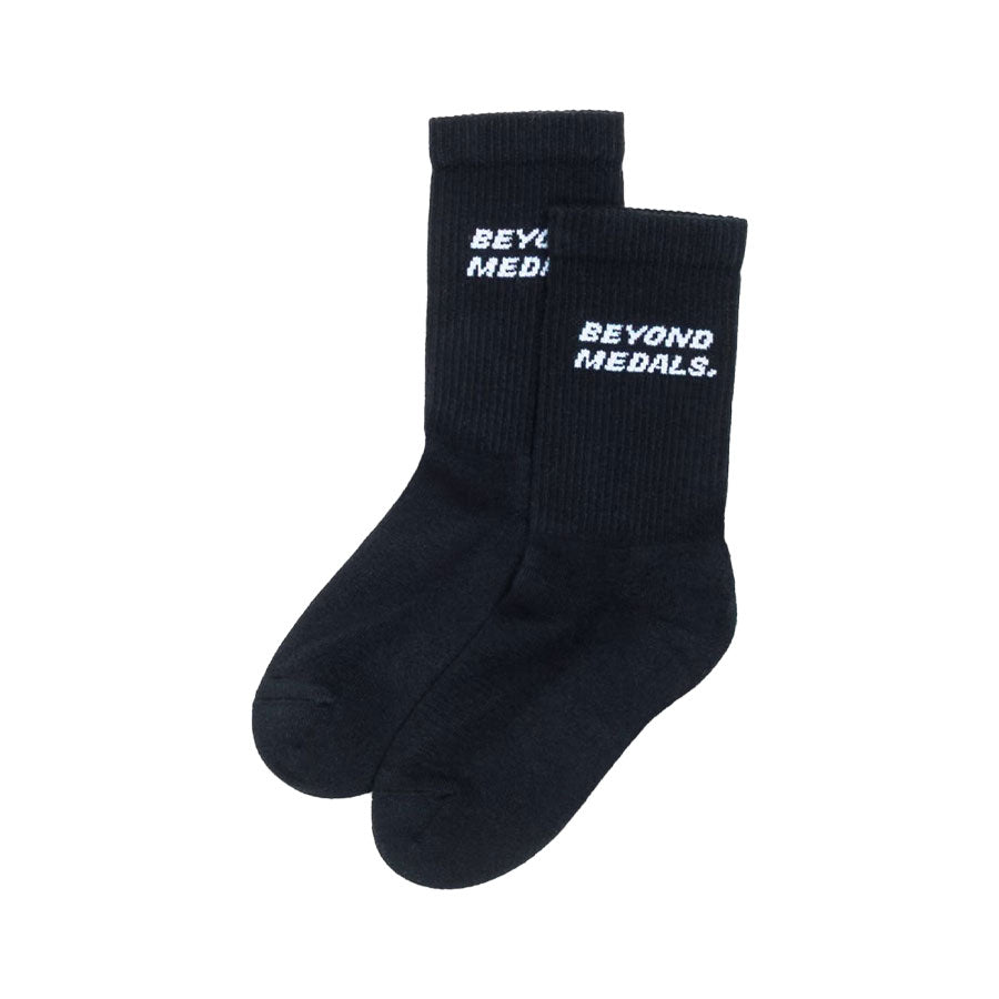 Beyond Medals Logo Socks 2P Black 2027