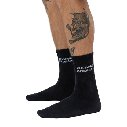 Beyond Medals Logo Socks 2P Black 2027
